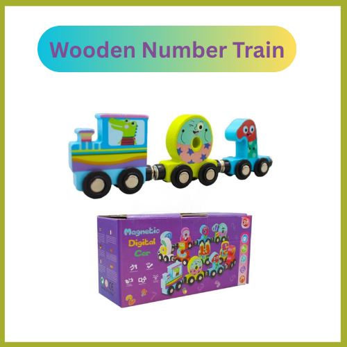 Wooden Magnetic Number Train | Educational Toy for Kids
