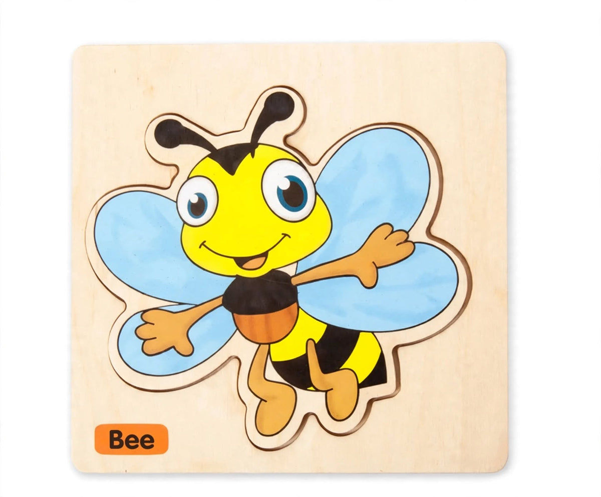 Random 1 Piece 3D Wooden Puzzle | Montessori Educational Toy for Toddlers
