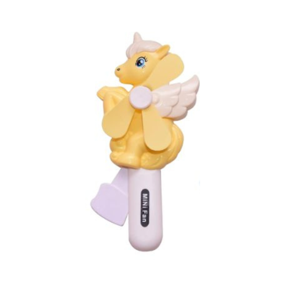 Unicorn Hand Press Fan for Kids | Portable Mini Cooling Fan
