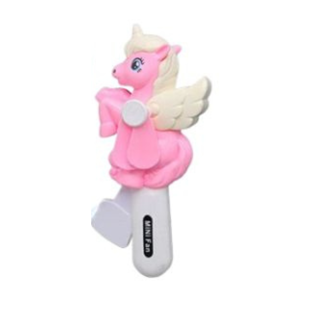 Unicorn Hand Press Fan for Kids | Portable Mini Cooling Fan