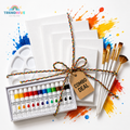 Premium Art Combo Set for Kids & Beginners | 5 Canvas Boards, Acrylic Paints, Brushes & Palette