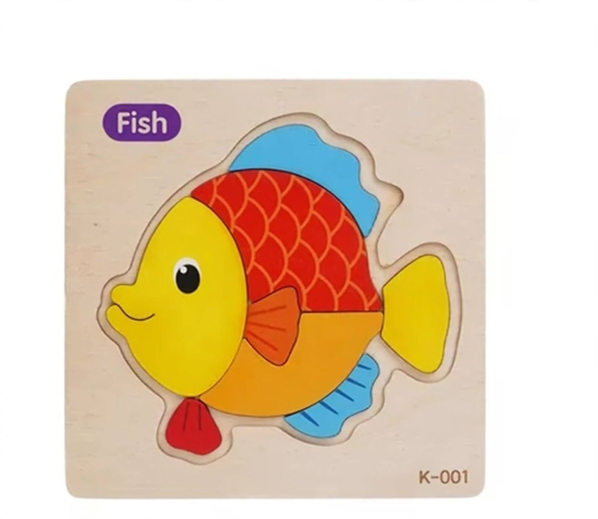 Random 1 Piece 3D Wooden Puzzle | Montessori Educational Toy for Toddlers