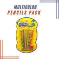 Multicolored Pencils 6 in 1 Pack with Free Sharpener | Kids Coloring & Drawing Set