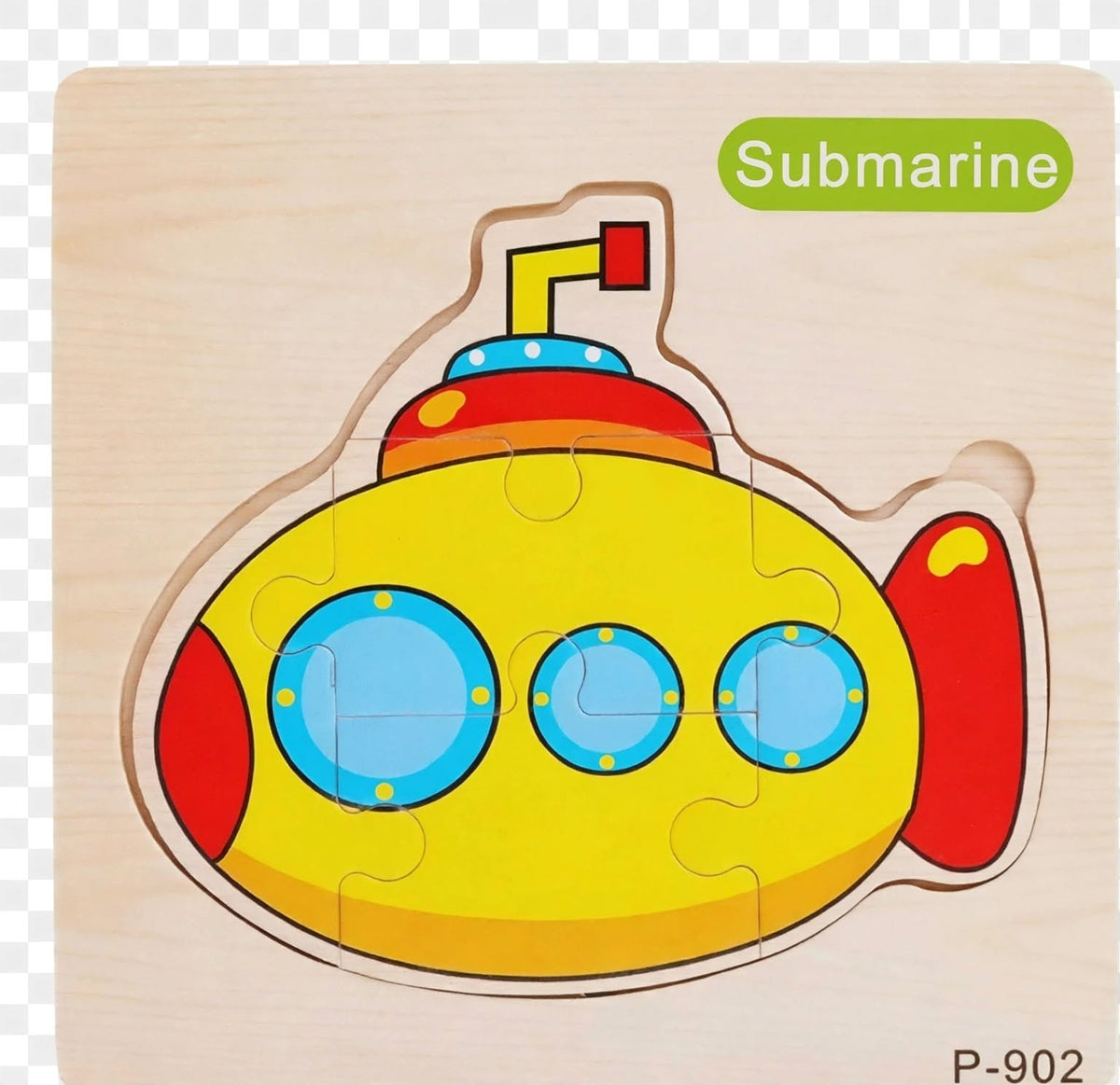 Random 1 Piece 3D Wooden Puzzle | Montessori Educational Toy for Toddlers