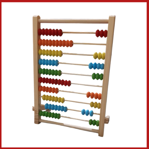 Wooden Abacus with Stand – Educational Math Counting Toy for Kids Early Learning