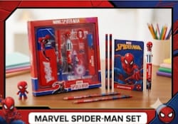 Premium 8-Piece Spider-Man Cartoon Stationery Gift Set for Kids – School Supplies for Boys
