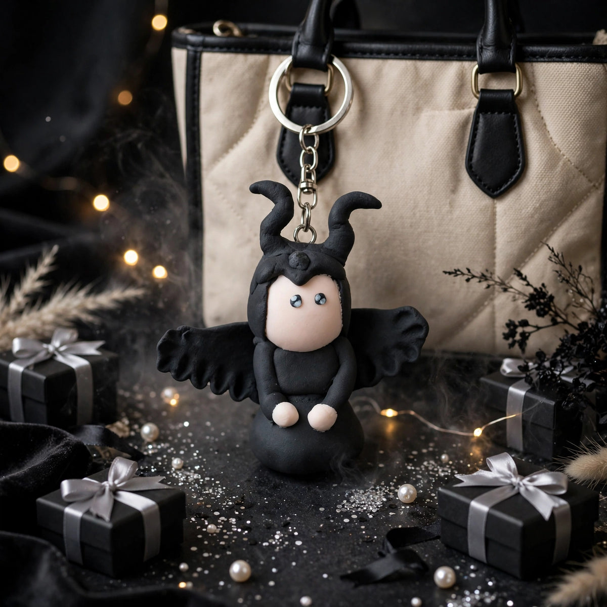 Handmade Clay Doll Keychain | Cute Cartoon Character