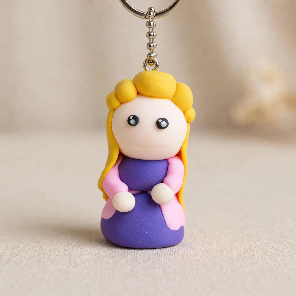 Handmade Clay Doll Keychain | Cute Cartoon Character