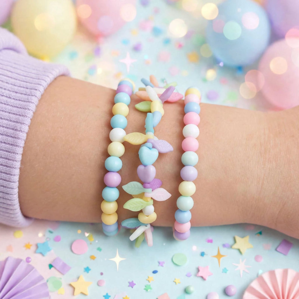 Kids Handmade Multicolor Beaded Bracelet Set | 2 & 3 Piece