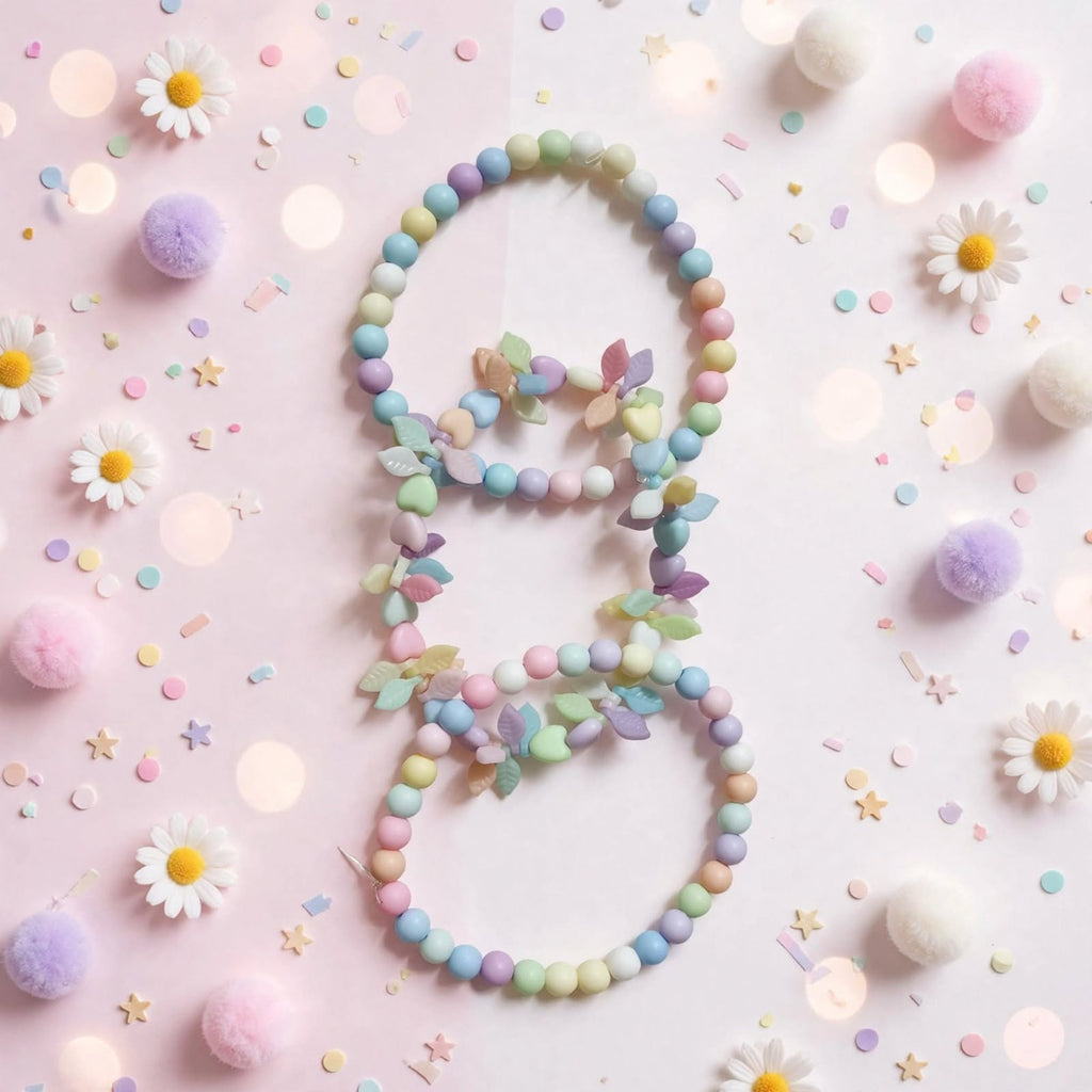 Kids Handmade Multicolor Beaded Bracelet Set | 2 & 3 Piece