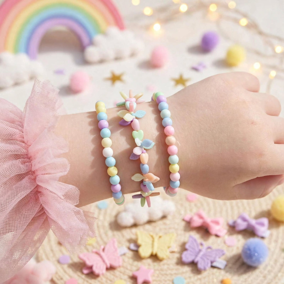 Kids Handmade Multicolor Beaded Bracelet Set | 2 & 3 Piece