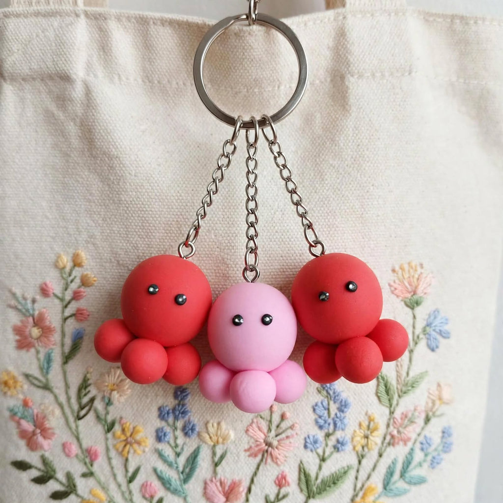 Mini Cartoon Keychain Set – 3 Piece