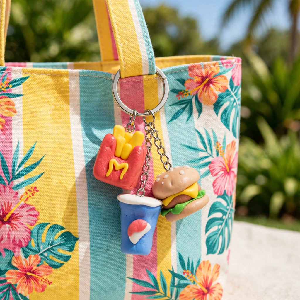 Mini Cartoon Keychain Set – 3 Piece