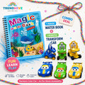 Magic Water Book & Robotic Transform Car Combo
