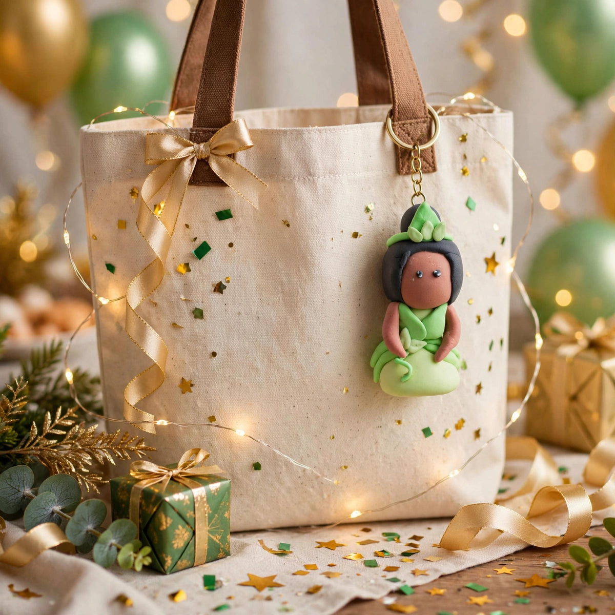 Handmade Clay Doll Keychain | Cute Cartoon Character