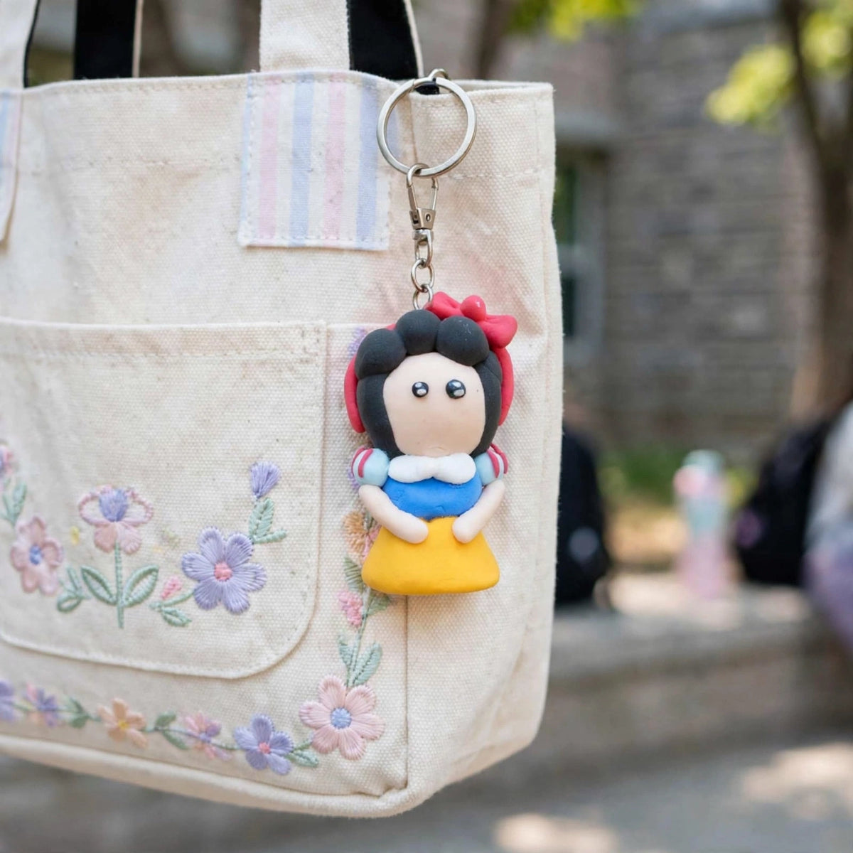 Handmade Clay Doll Keychain | Cute Cartoon Character
