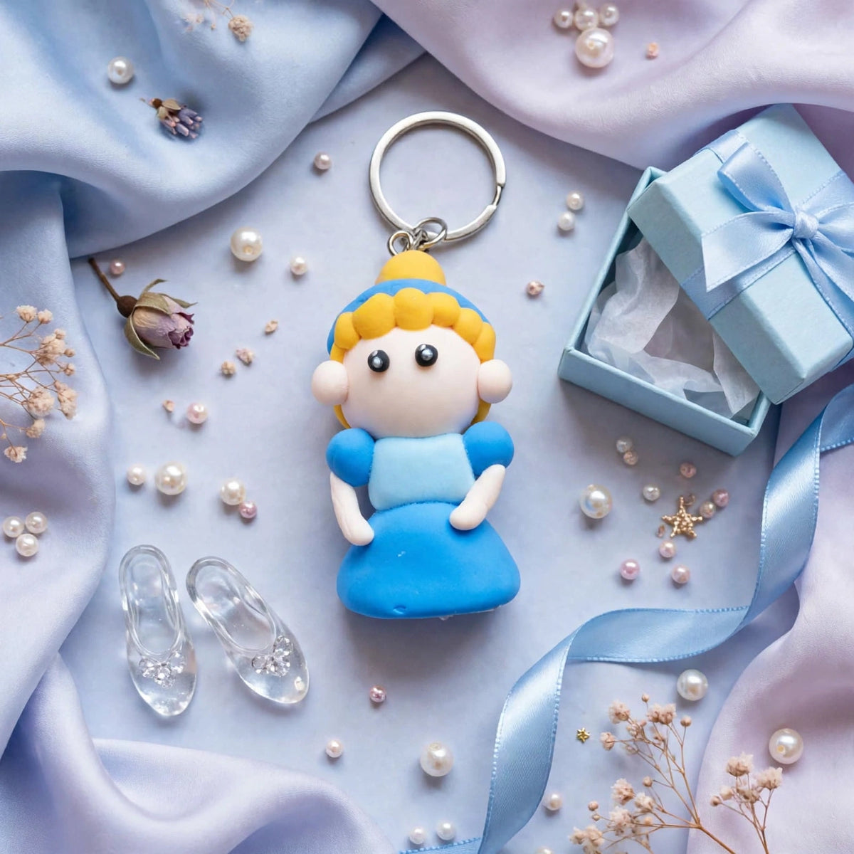 Handmade Clay Doll Keychain | Cute Cartoon Character