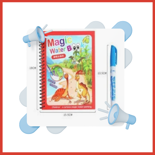 Magic Water Coloring Book for Kids | Reusable Mess-Free Painting Book