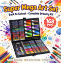 168-Piece Super Mega Art Set for Kids | Drawing & Coloring Kit