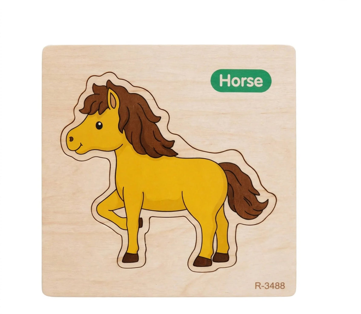 Random 1 Piece 3D Wooden Puzzle | Montessori Educational Toy for Toddlers